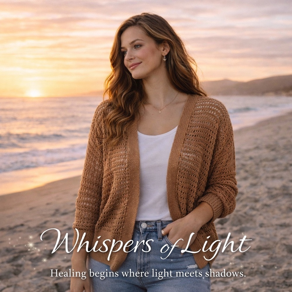 🤎 NWOT Kathy Ireland Open-Knit Cardigan | Size M | Soft Boho Neutral Layer 🤎